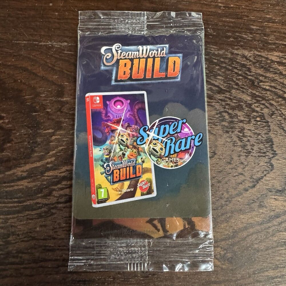 SteamWorld Build Trading Card Pack Super Rare Games SRG 125 Sealed Booster Foil
